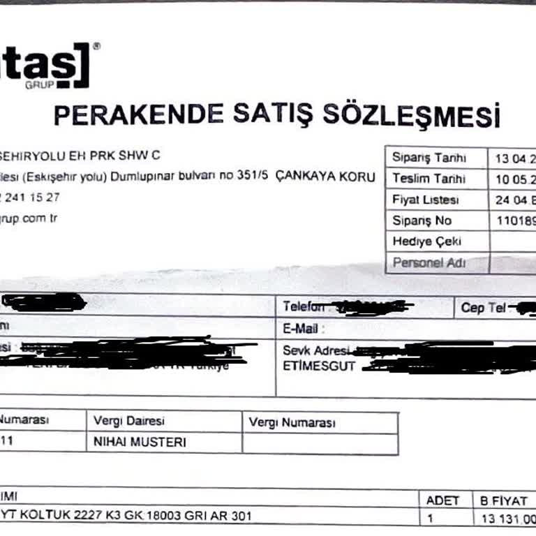 Enza (Yataş Grup) Teslimat Sorunu!