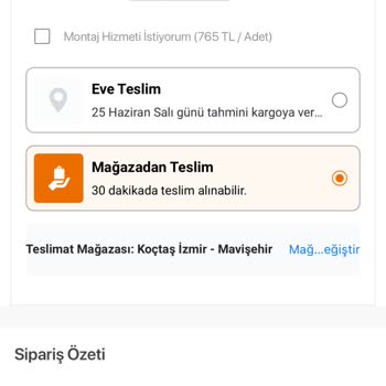 Koçtaş'ta İptal Ve Fiyat Güncellemesi Şikayeti