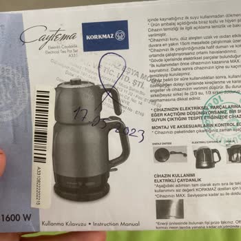 Korkmaz Mutfak Eşyaları Metal Rengiyle Boyasız Ürünle Değişim İstiyorum