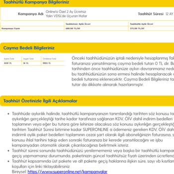 Superonline Onayım Olmadan Yeni Tarifeye Geçirdi