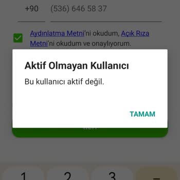 Martı Aktif Olmayan Kullanıcı Sorunu