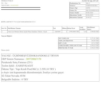 Evidea İptal, Değişim Yapmıyor