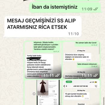 Lamia Giyim Ücret İademi Yapmıyor