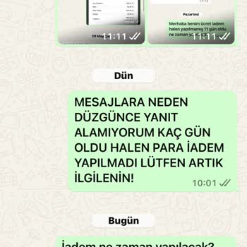 Lamia Giyim Ücret İademi Yapmıyor
