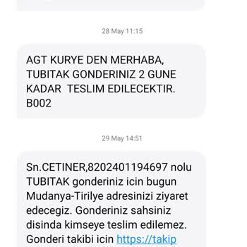 AGT Kurye (aynigunteslim.com) Önemli Evrakım 40 Gündür Teslim Edilmedi!