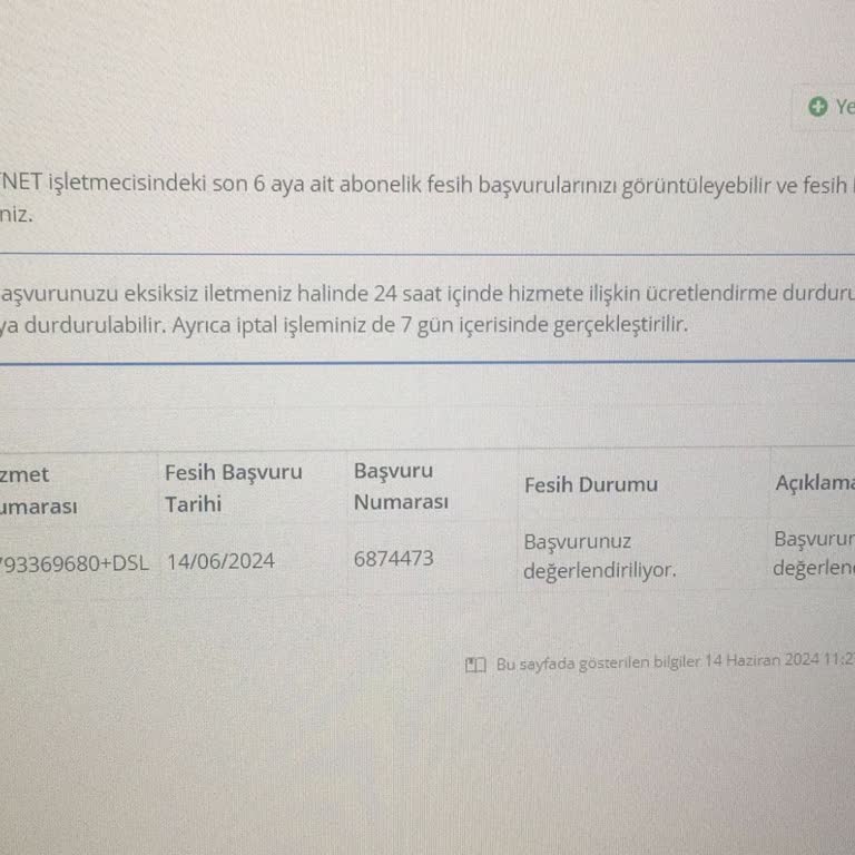 İptal Başvuruma Rağmen Türk Telekom Üyeliğimi İptal Etmiyor
