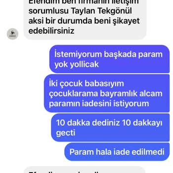 Karaca Teknomarket (Instagram) Instagram Üzerinden Gelen Şüpheli Mesaj Ve Para Talebi