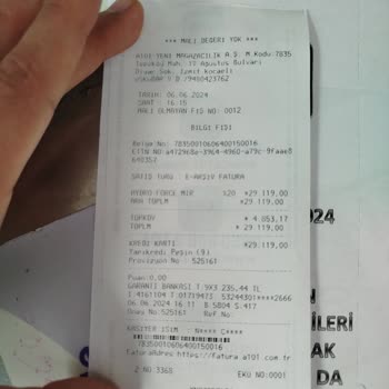 A101 Aldığım Ürünü İade Almıyor Sorun Çıkarıyor.