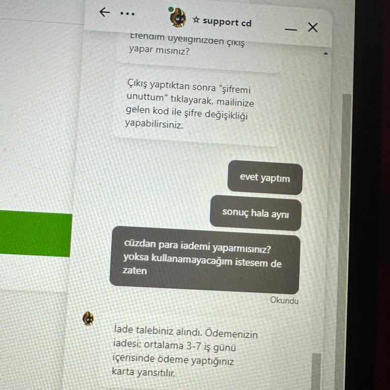 Bynogame İade Edilmeyen Para