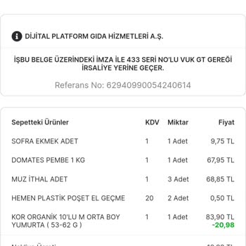 Migros Hemen Uygulamasından Gelen Bozuk Ürün İadesi İşlemi...