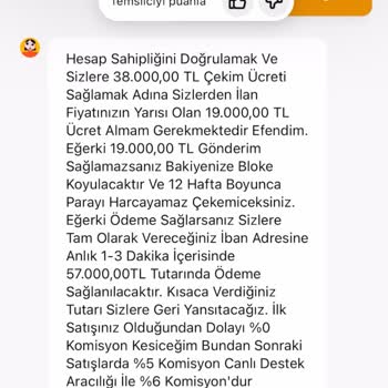 Kabasakalonline.com benzeri bir siteden Satış Sonrası Durum