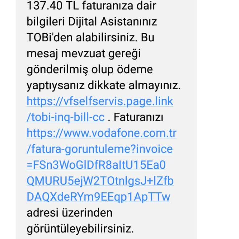 Vodafone Kullanmadığımız Telsiz Kullanım Ücretinin Alınması