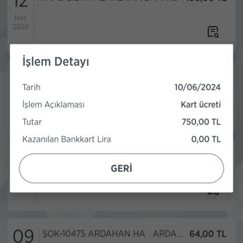 Kart Ücreti Ziraat Bankası A. Ş