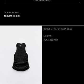 Zara 1.5 Aydır Para İademi Yapmadı