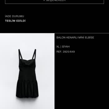 Zara 1.5 Aydır Para İademi Yapmadı