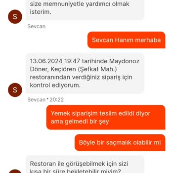 Migros Yemek Ve Maydanoz Döner Sorumsuzluğu
