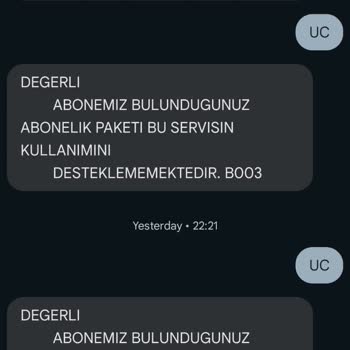 Vodafone, 4425 Ve 4566 Akbank Servislerine SMS Göndermemi Engelliyor.
