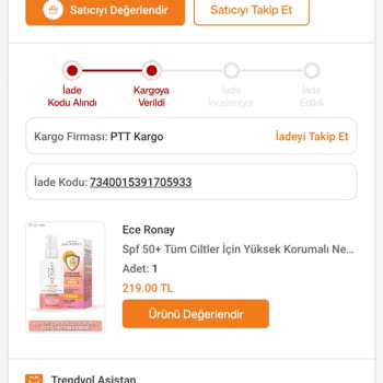 Trendyol Para İademi Yapmıyor