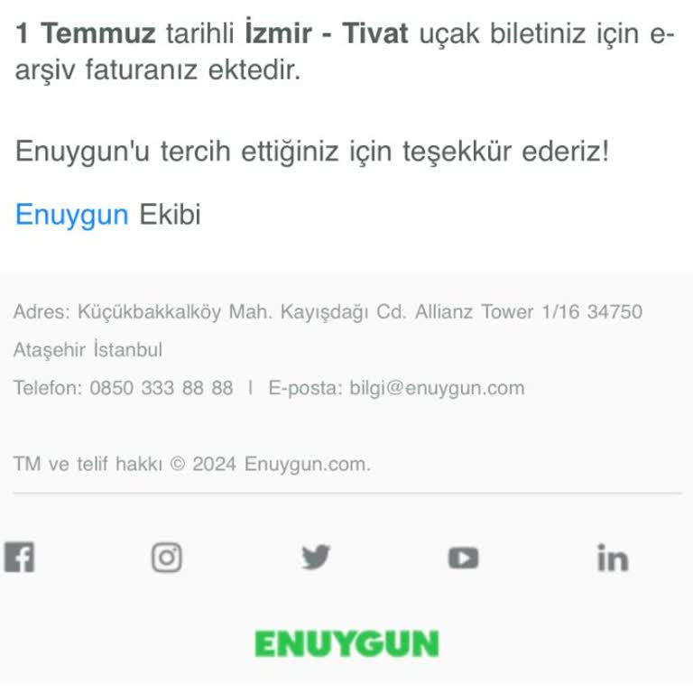 Enuygun İptal İadesi Vermiyor