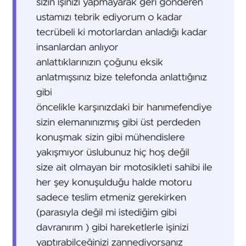 CFMOTO Servis Şikayetleri