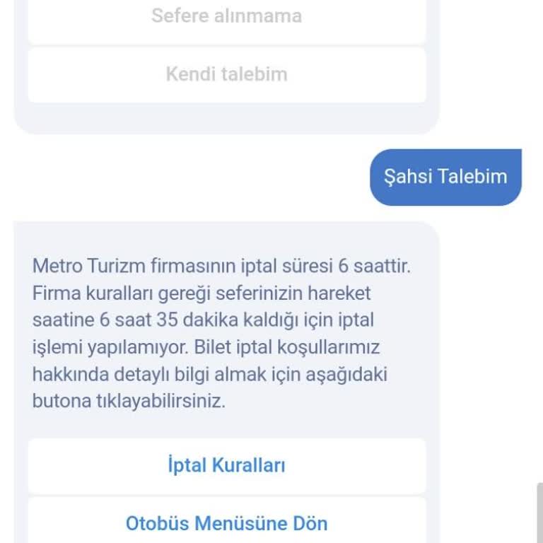 Biletall Bilet İptalinde Hata Vermekte