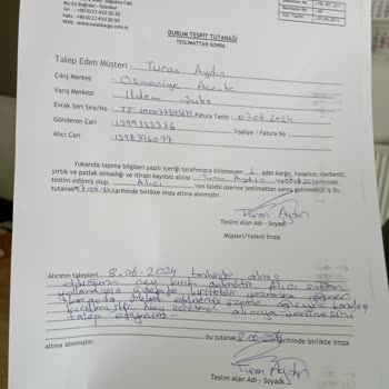 Sürat Kargo Kargodaki Zararımın İadesi