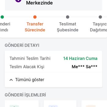 Trendyol Express Geciken Ve 4 Gündür Transfer Sürecinde Olan Kargo