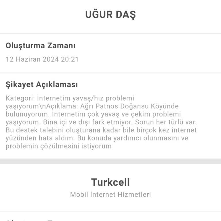 Turkcell İnternet Çekim Problemi (kapsama Kaybı)