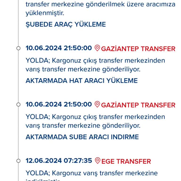 Aras Kargo'dan Şikayetçiyim Teslim Tarihi Geçmesine Rağmen Hala Gelme
