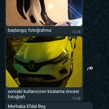 Getir Araç Sizin Yapmadığınız Hasarları Sizden Çıkarmaya Çalışıyor