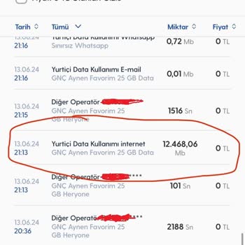 Turkcell Bir Anda 12 GB'lık İnternet Kullanımı