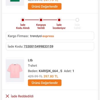 Little Big Kumaşından Kaynaklı Deforme Olan Ürünü Firma Kabul Etmiyor