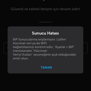 BiP Hesabıma Giremiyorum Yardım Edin