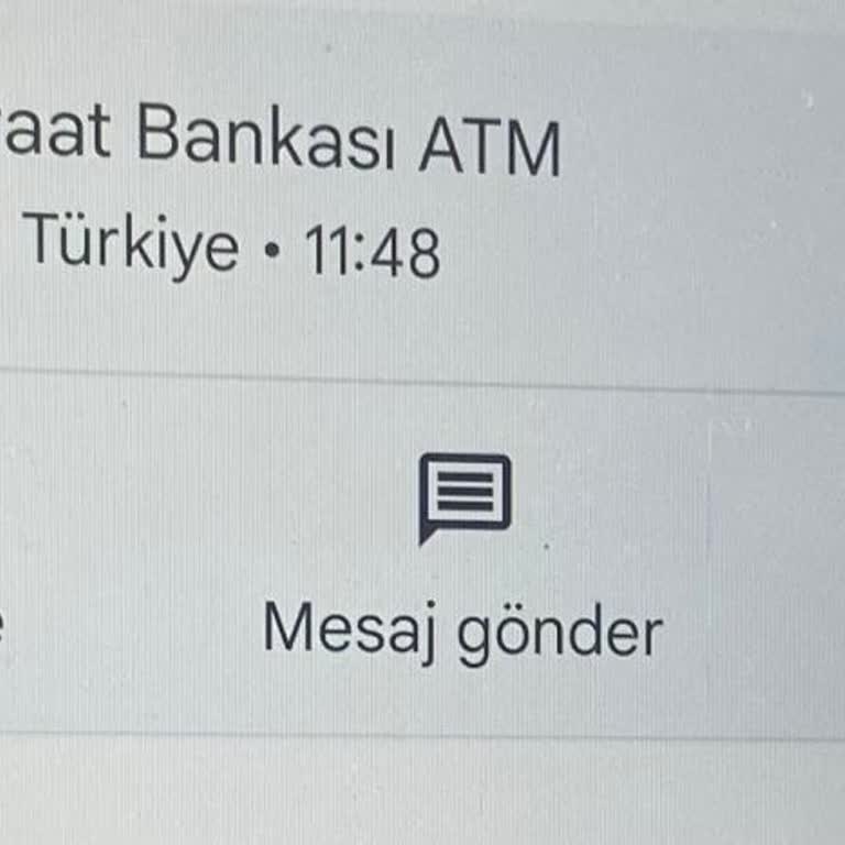 Türkiye Ziraat Bankası ATM Mağduriyeti