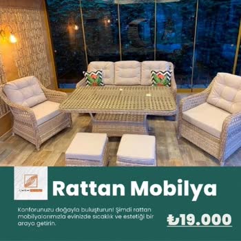 Rattan Bahçe Mobilyaları Çelikler Rattan Mobilya Çankırı