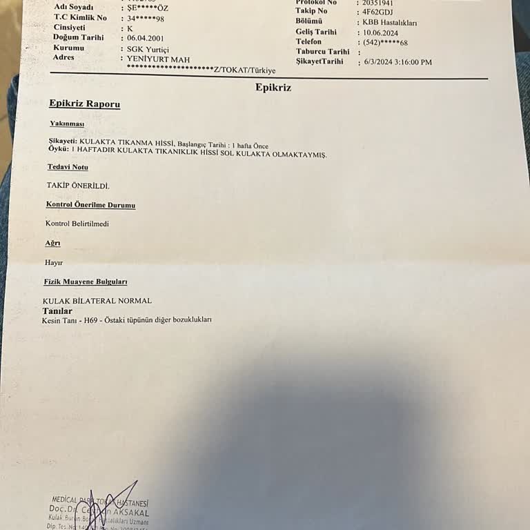 Tokat Medical Park Hastanesi Hastanesi Hastanesi Şikayet