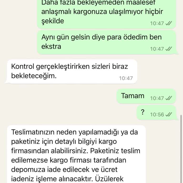 Pull and Bear Ekstra Ücret Ödedim, Ürünüm Hala Teslim Edilmedi!