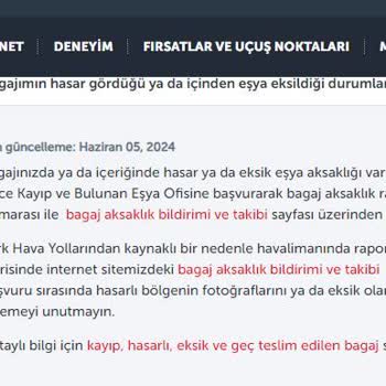 THY Turkısh Airlines Hasarlı Bagaj Oyunu
