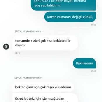 Amazon Yapılmayan Para İadesi Ve Sürekli Yanlış Bilgilendirme
