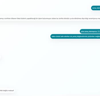 Amazon Yapılmayan Para İadesi Ve Sürekli Yanlış Bilgilendirme