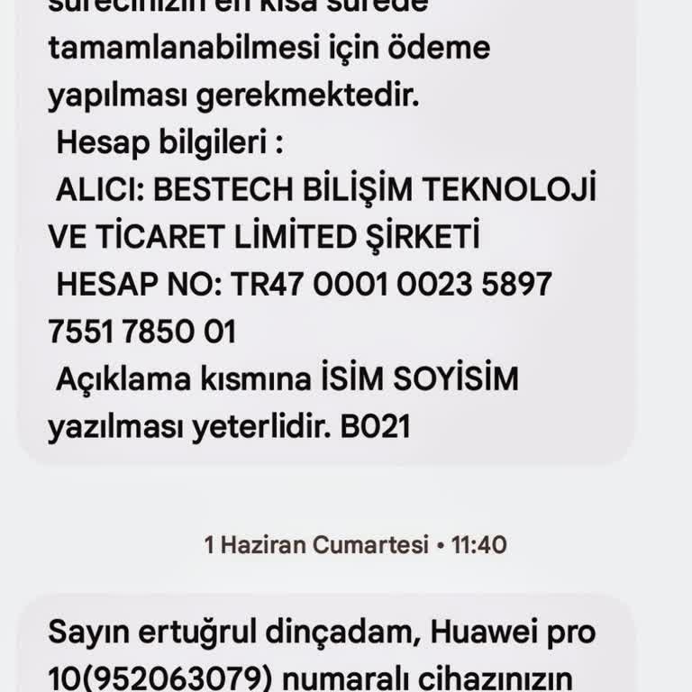 Huawei Servis Şikayeti Mağduriyet
