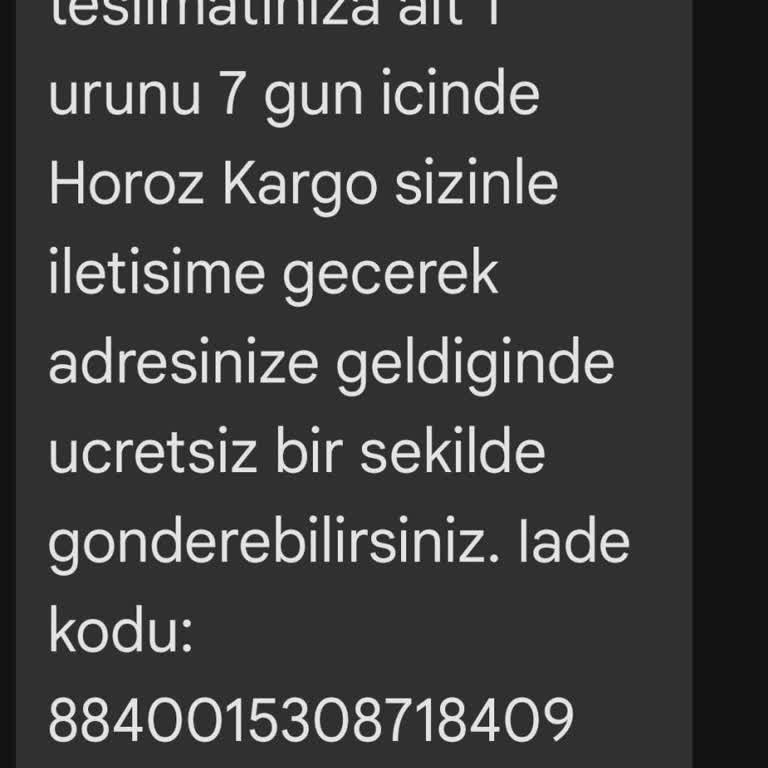 Horoz Lojistik Adresten İade Kargo Alın (ma) Ması