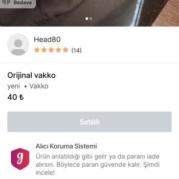 Dolap Ve Gardrops'ta Head80 İsimli Hesap Hakkında