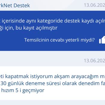 TurkNet 30 Gün Deneme Süresi Yalanı