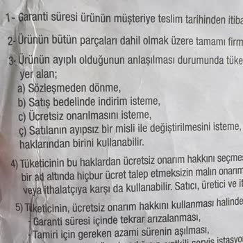 Uğur Soğutma Aldatıcı Garanti Şartları Değişim Sorunu! (dikkat)