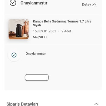 Karaca Züccaciye Siparişim Teslim Edilmedi