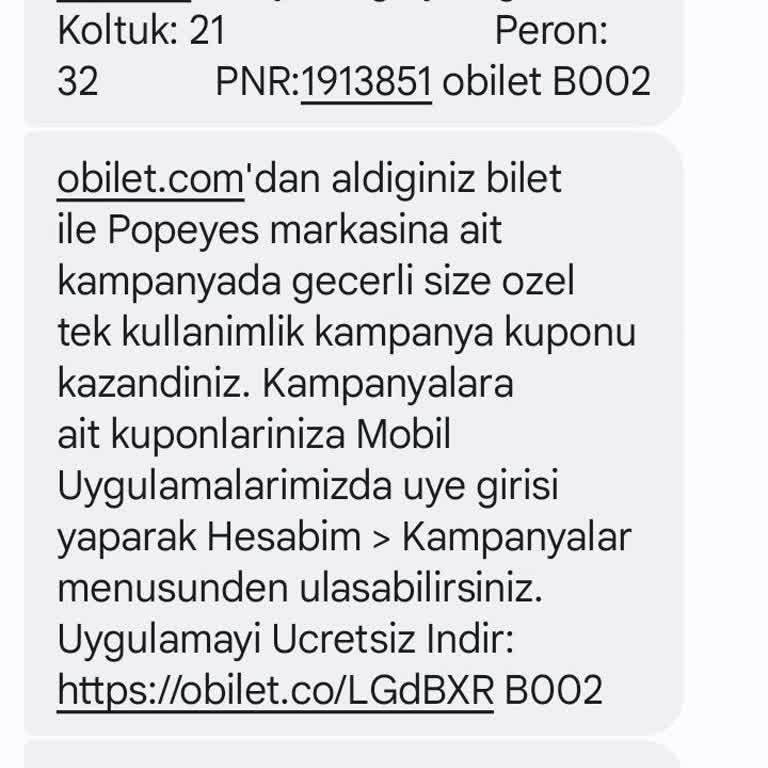 Obilet O Biletin Yanlış Bilgileri Sayesinde Yanan Biletlerim