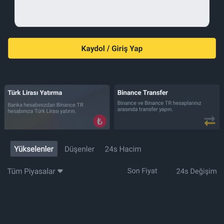 Binance TR Binance Sisteme Giriş Yardim