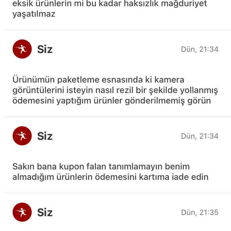 KFC Haksız Kazanç Para İadesi Yapmıyor Eksik Ürünü Yollamıyor