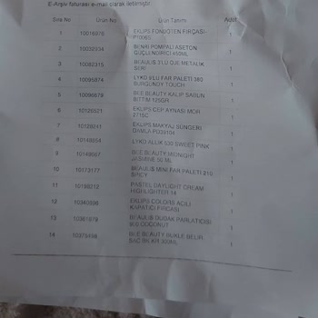 Gratis Eksik Ürün Gönderdi